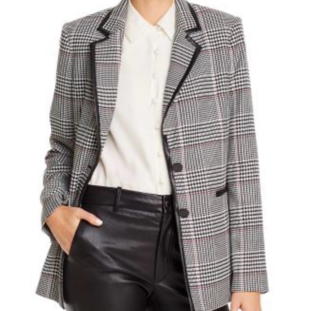Karl Lagerfeld Women's Plaid Blazer Jacket- worn once